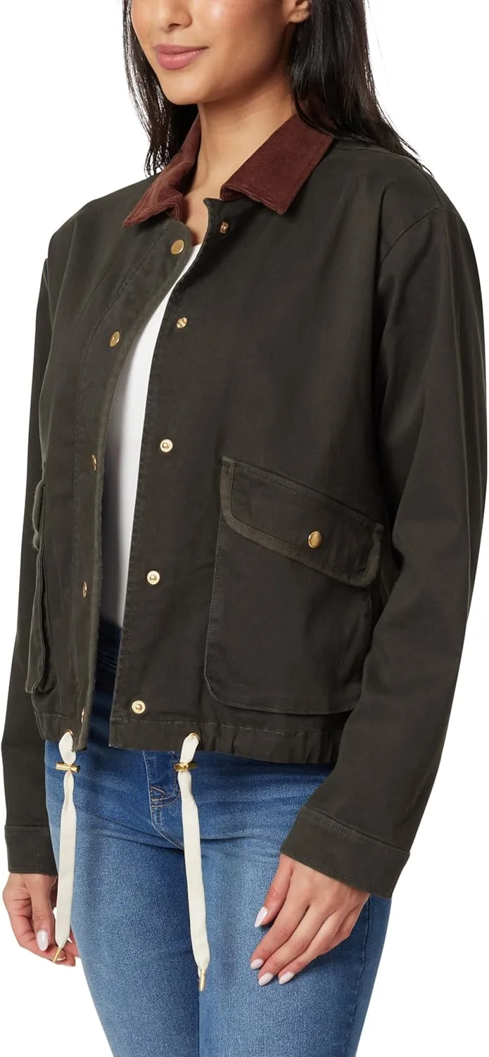 Angels Forever Young Women's Everflex Relaxed Stretch Canvas Barn Jacket