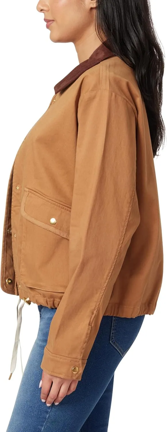 Angels Forever Young Women's Everflex Relaxed Stretch Canvas Barn Jacket
