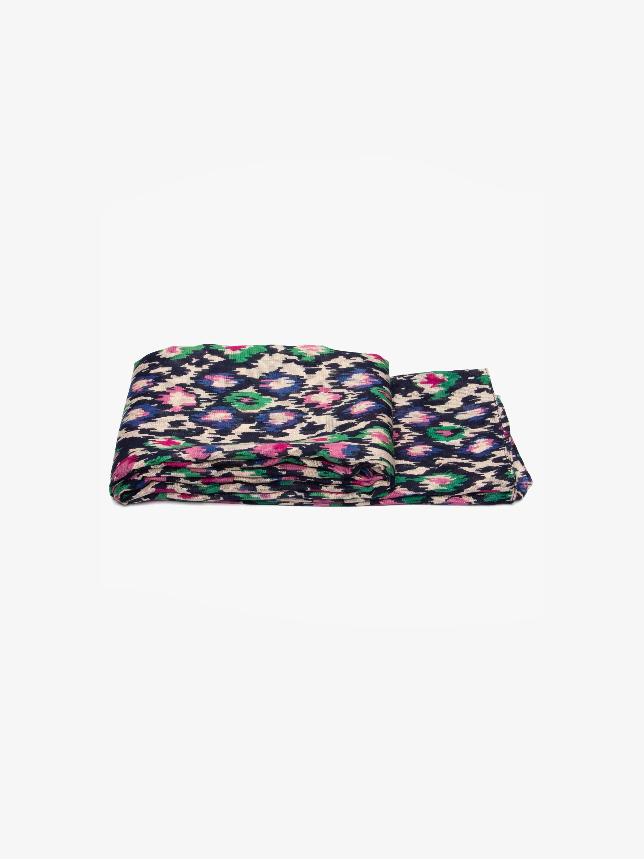 Belle Lightweight Scarf - Navy Blue, Abstract Spot