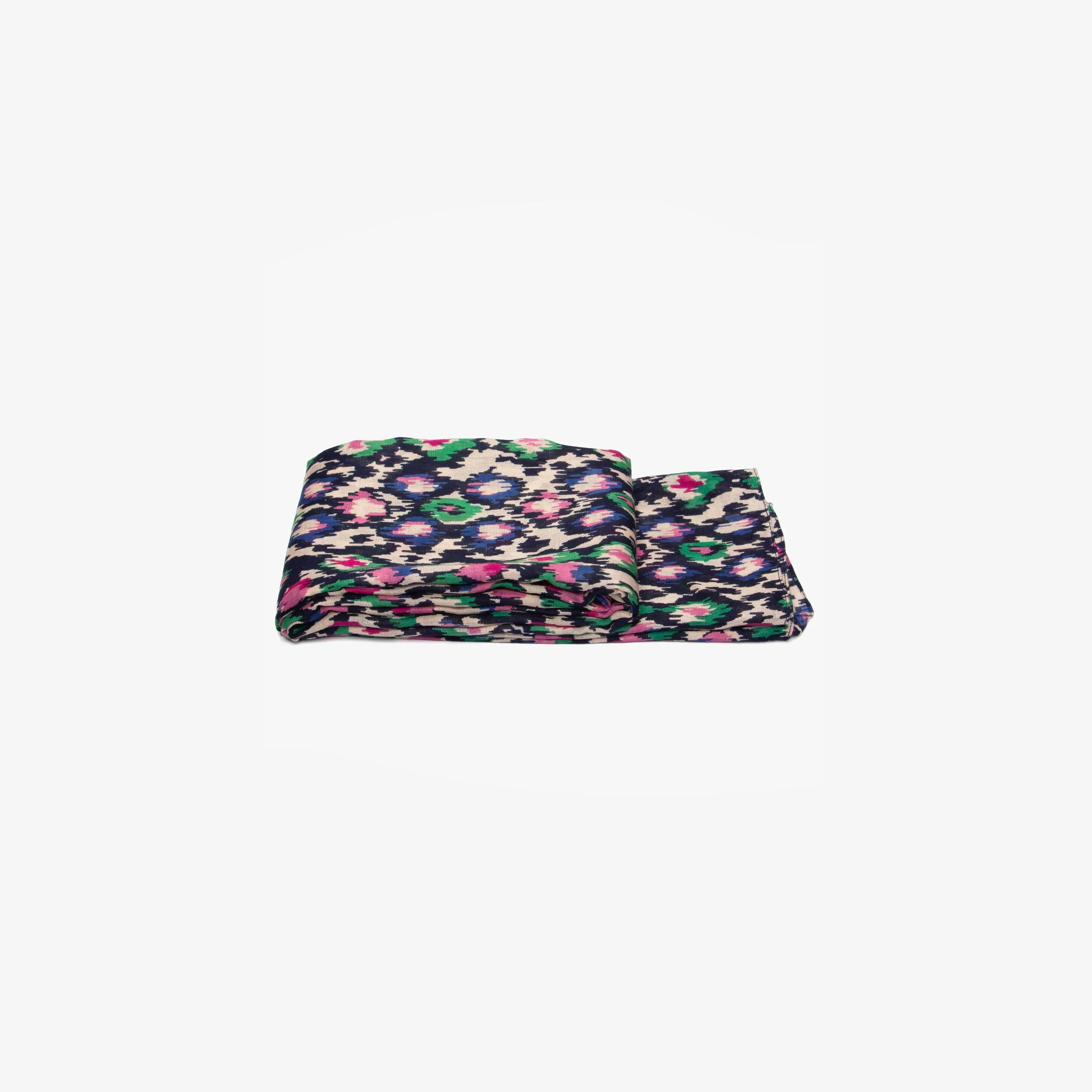 Belle Lightweight Scarf - Navy Blue, Abstract Spot