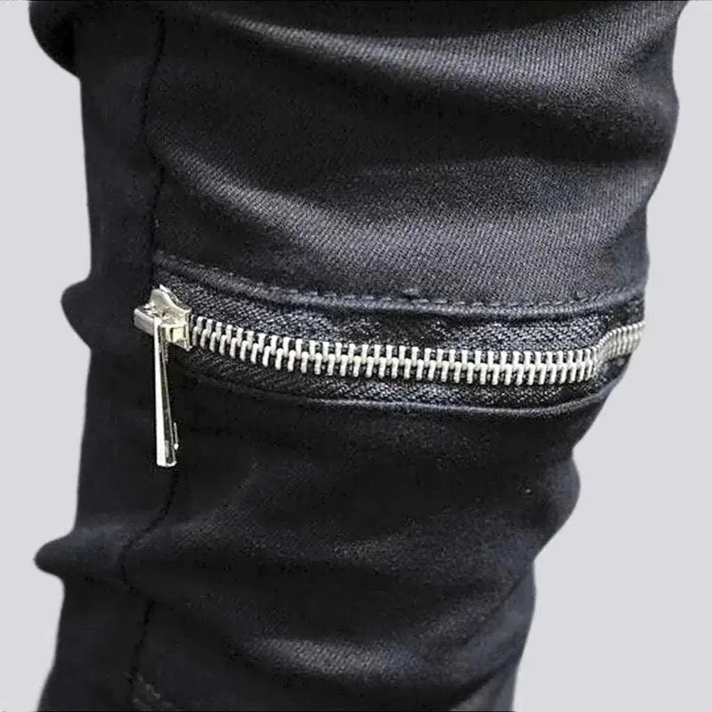 Black y2k jeans
 for men
