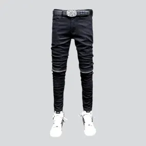 Black y2k jeans
 for men