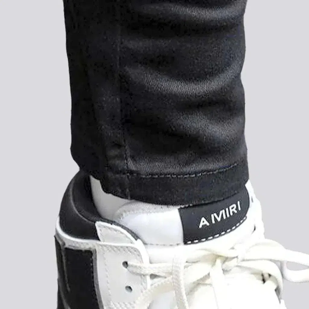 Black y2k jeans
 for men
