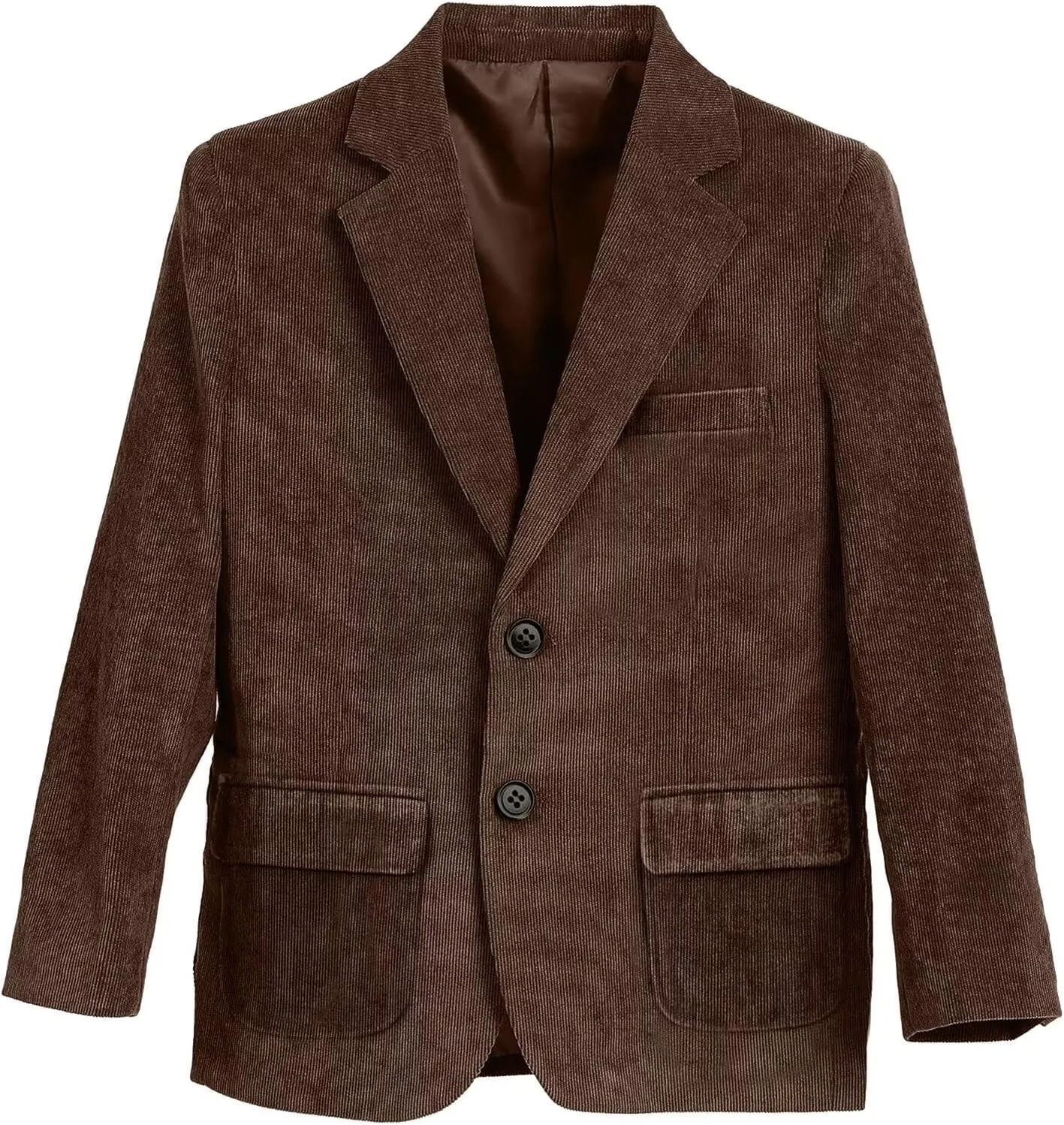 Boy Corduroy Blazer Formal Notched Lapel Cute Casual Slim Fit Tuxedo Wedding Tuxedo Blazer for Boy