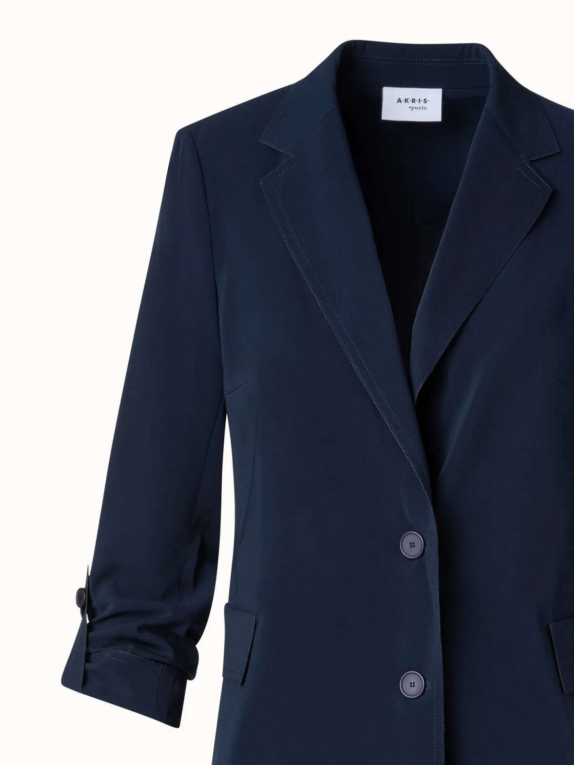 Boyfriend Blazer in Light Signature Lasercut Fabric