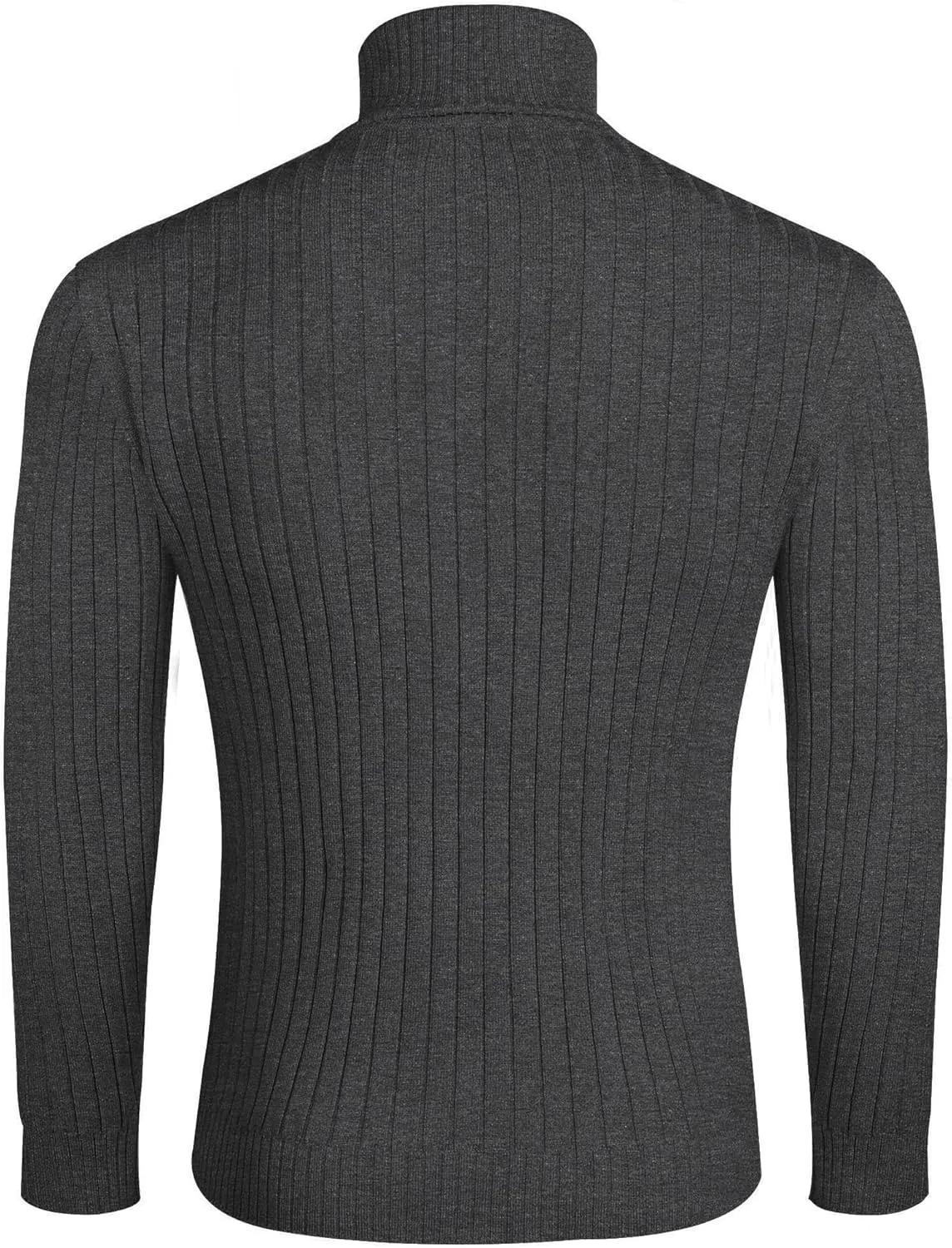 COOFANDY Men's Slim Fit Turtleneck Sweater Casual Pullover Sweater Lightweight Ribbed Sweater
