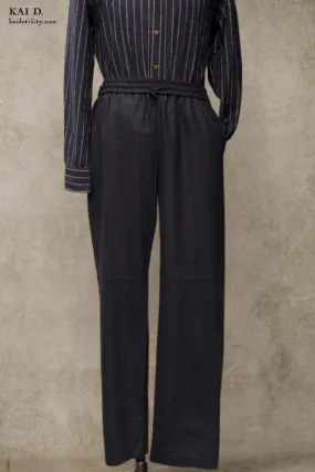 Drawstring Trousers - Virgin Wool - 46, 48