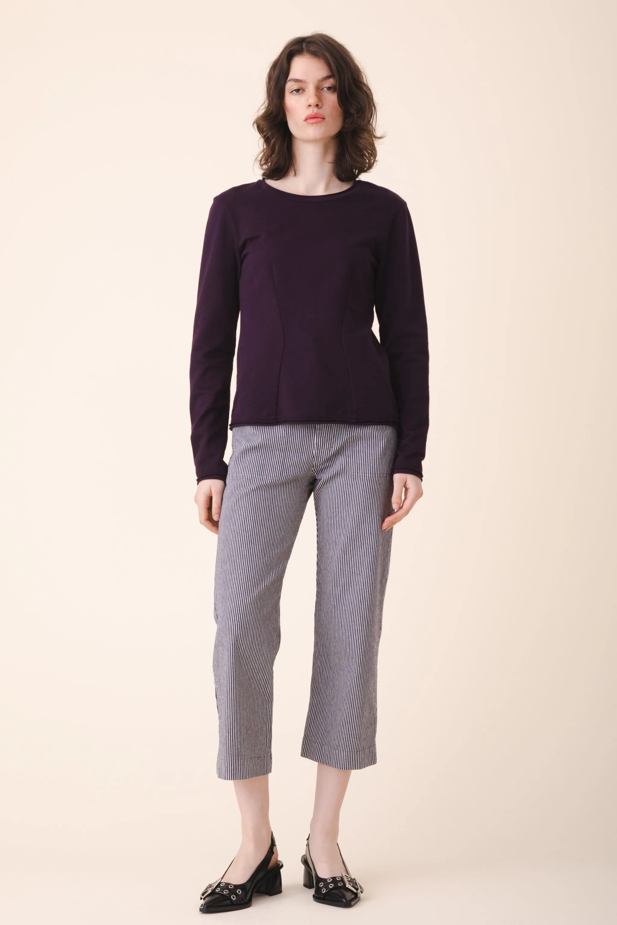 Dressmaker Sweater in Midnight Plum