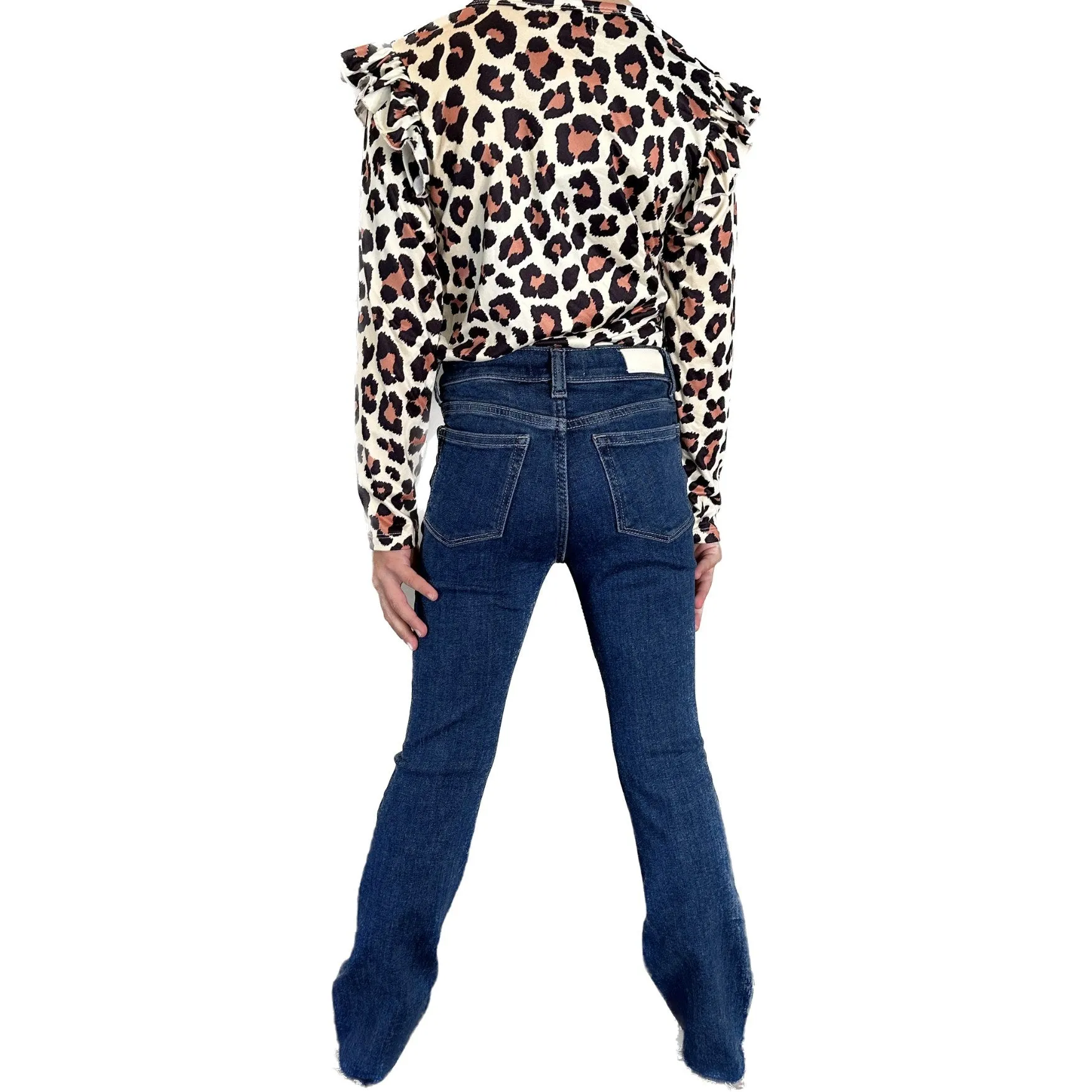 Girls Stretchy Bootcut Jeans