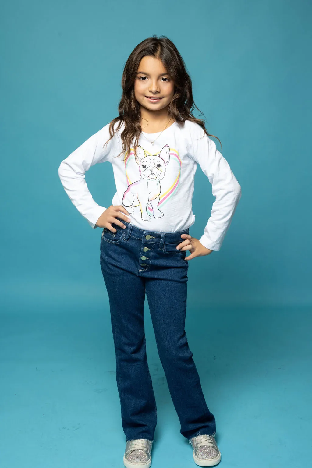 Girls Stretchy Bootcut Jeans