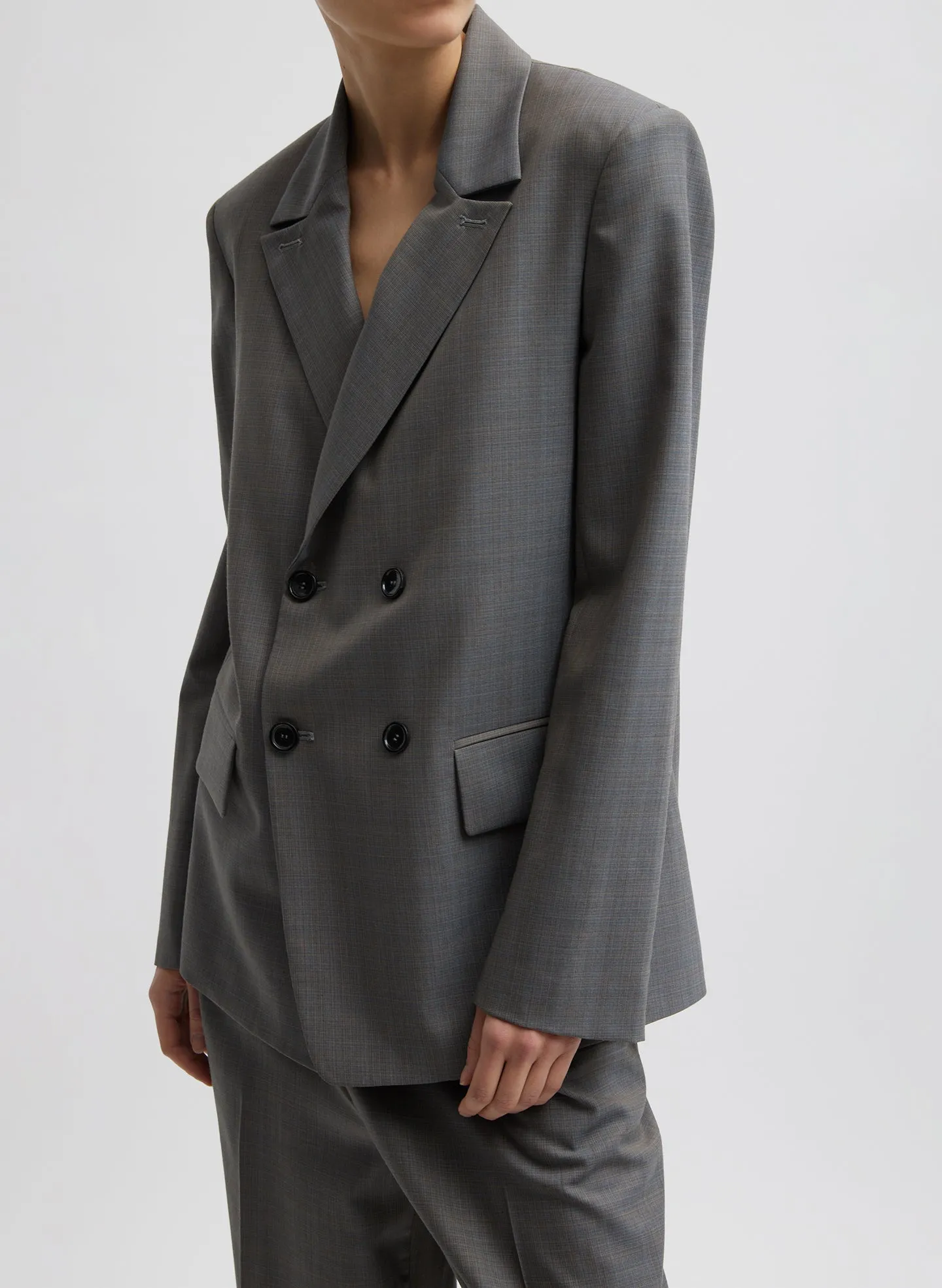 Grant Suiting Double Breasted Blazer