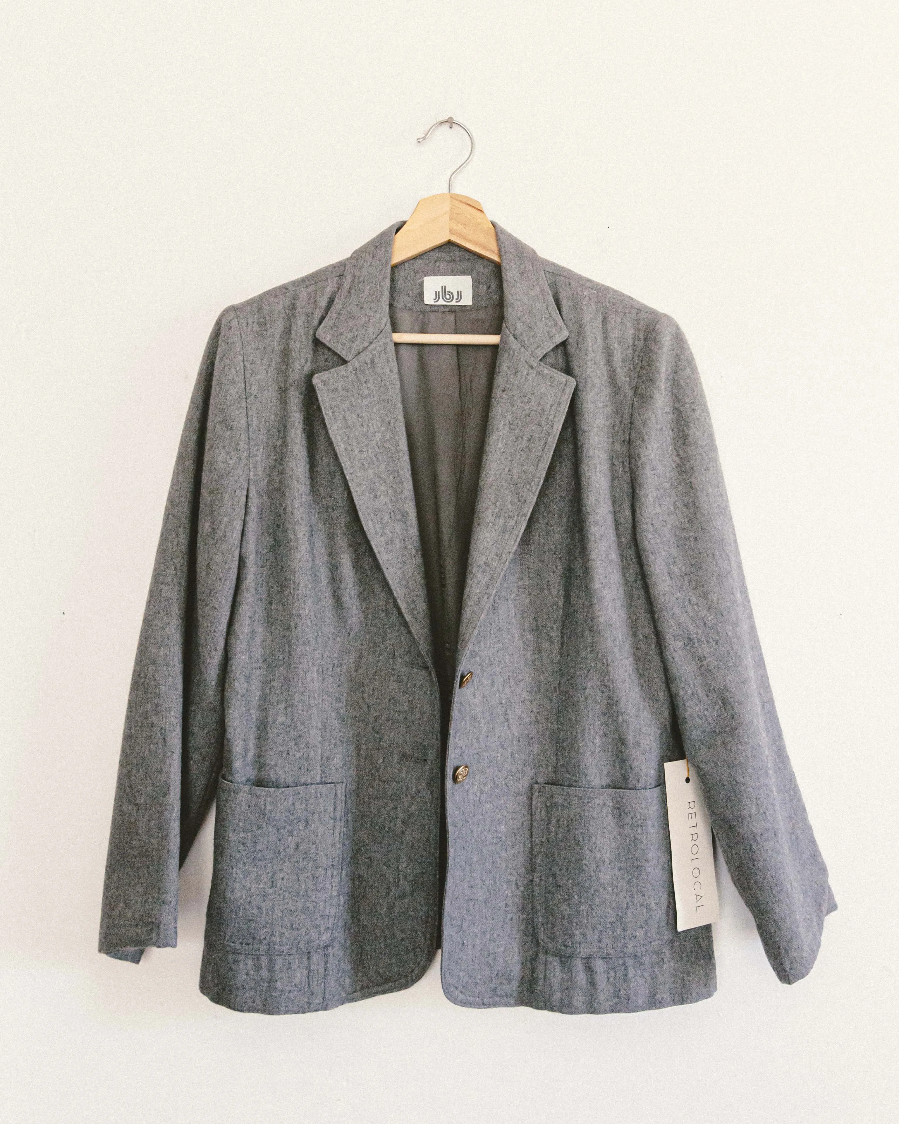 Grey Wool Blazer