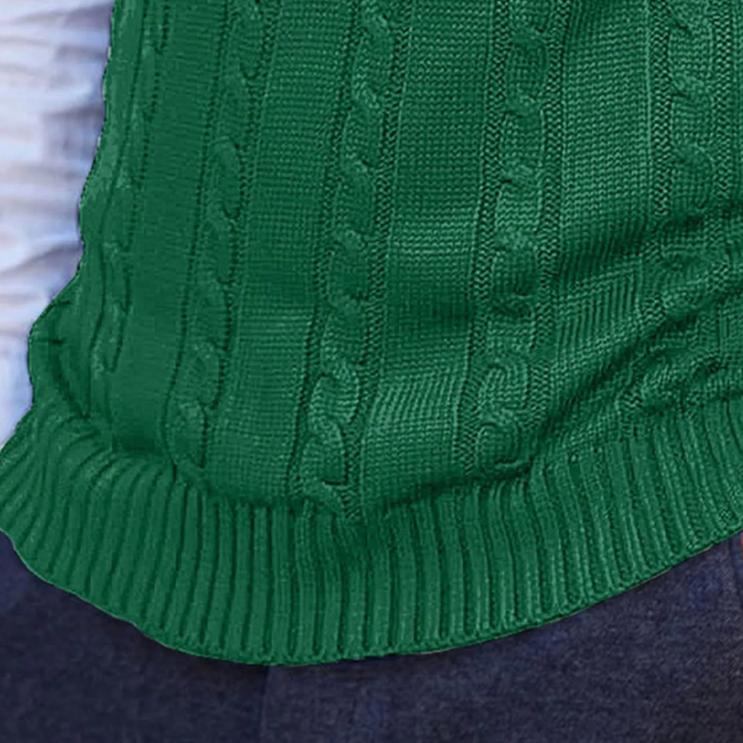 JEShifangjiusu Mens Knitwear Vest Sleeveless Casual V Neck Slim Fit Pullover Topcoat Ribbed Hem Knitted Sweater