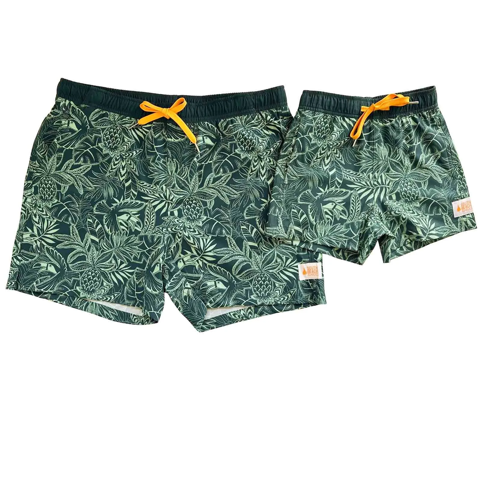 Kids Stretchy Trunks: Tropics