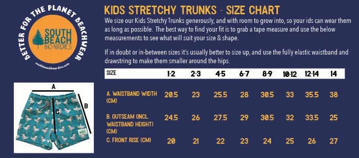Kids Stretchy Trunks: Yanu Winja
