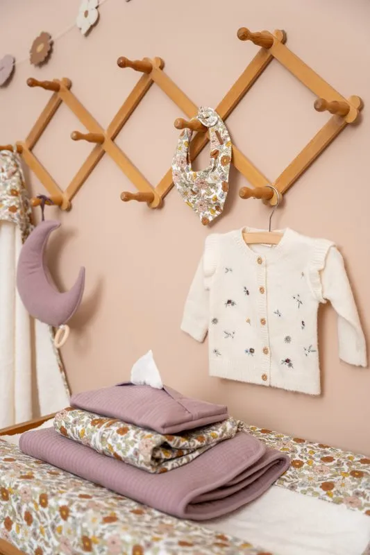 Knitted Cardigan With Embroideries - Soft White