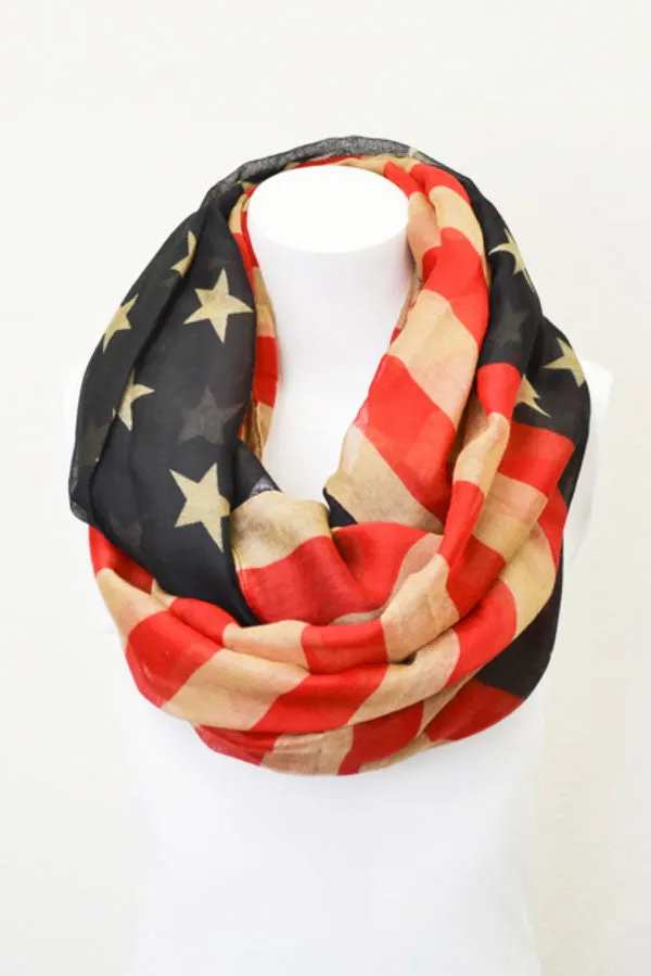 Lightweight Flag Infinity Scarf