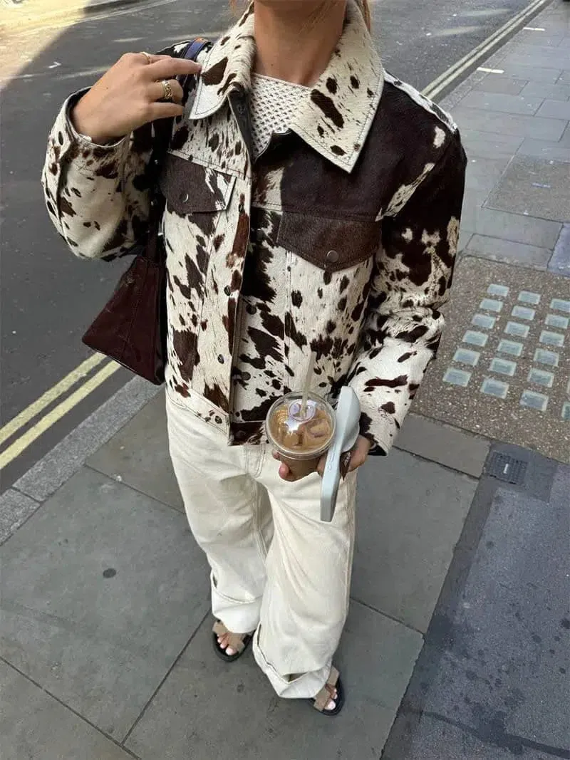 Luna – Cow print – Jacket