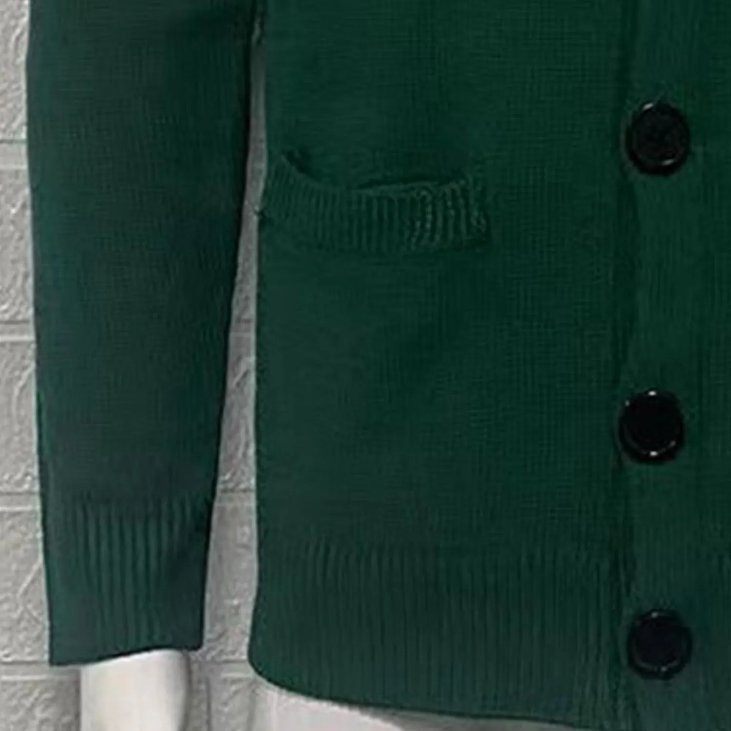 Maiyifu-GJ Men's Collar Cardigan Sweater V-Neck Knitted Sweaters Slim Fit Knit Button Up Sweater with Pockets