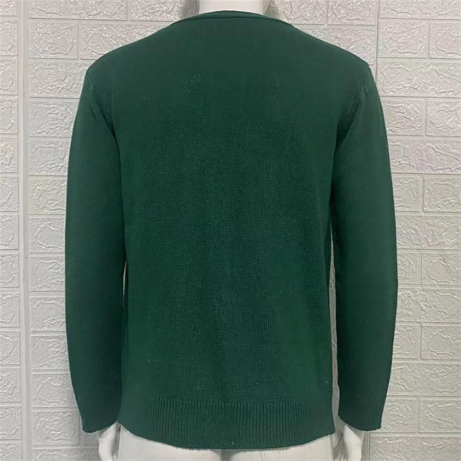Maiyifu-GJ Men's Collar Cardigan Sweater V-Neck Knitted Sweaters Slim Fit Knit Button Up Sweater with Pockets