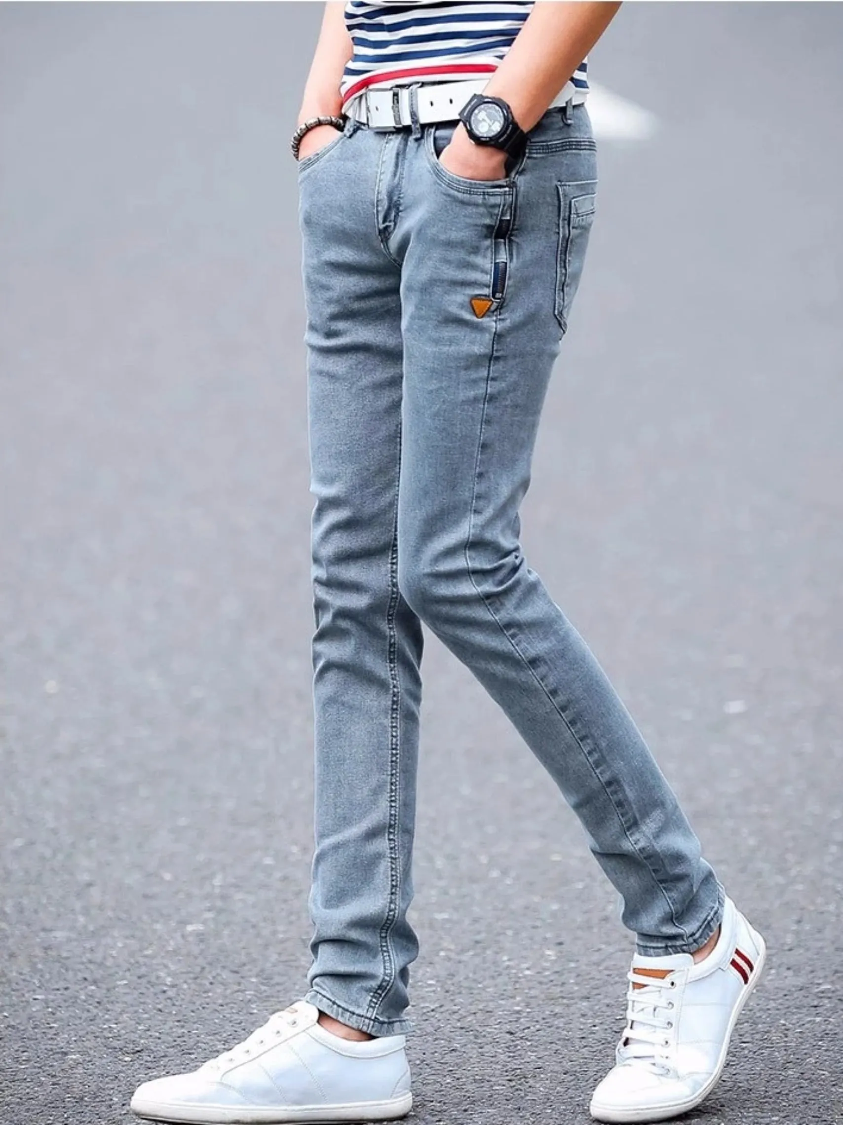 Men's Casual Skinny Stretchy Jeans