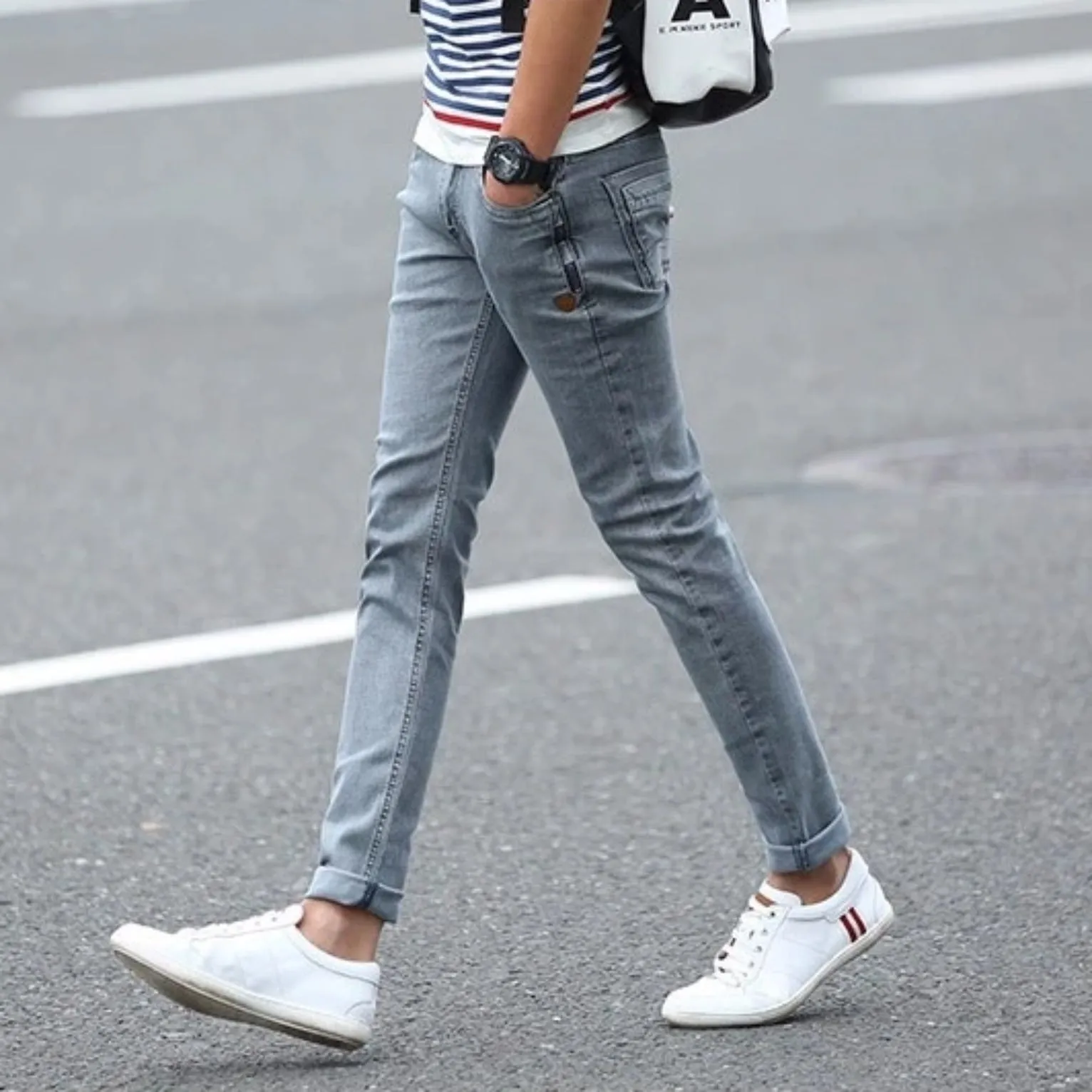 Men's Casual Skinny Stretchy Jeans