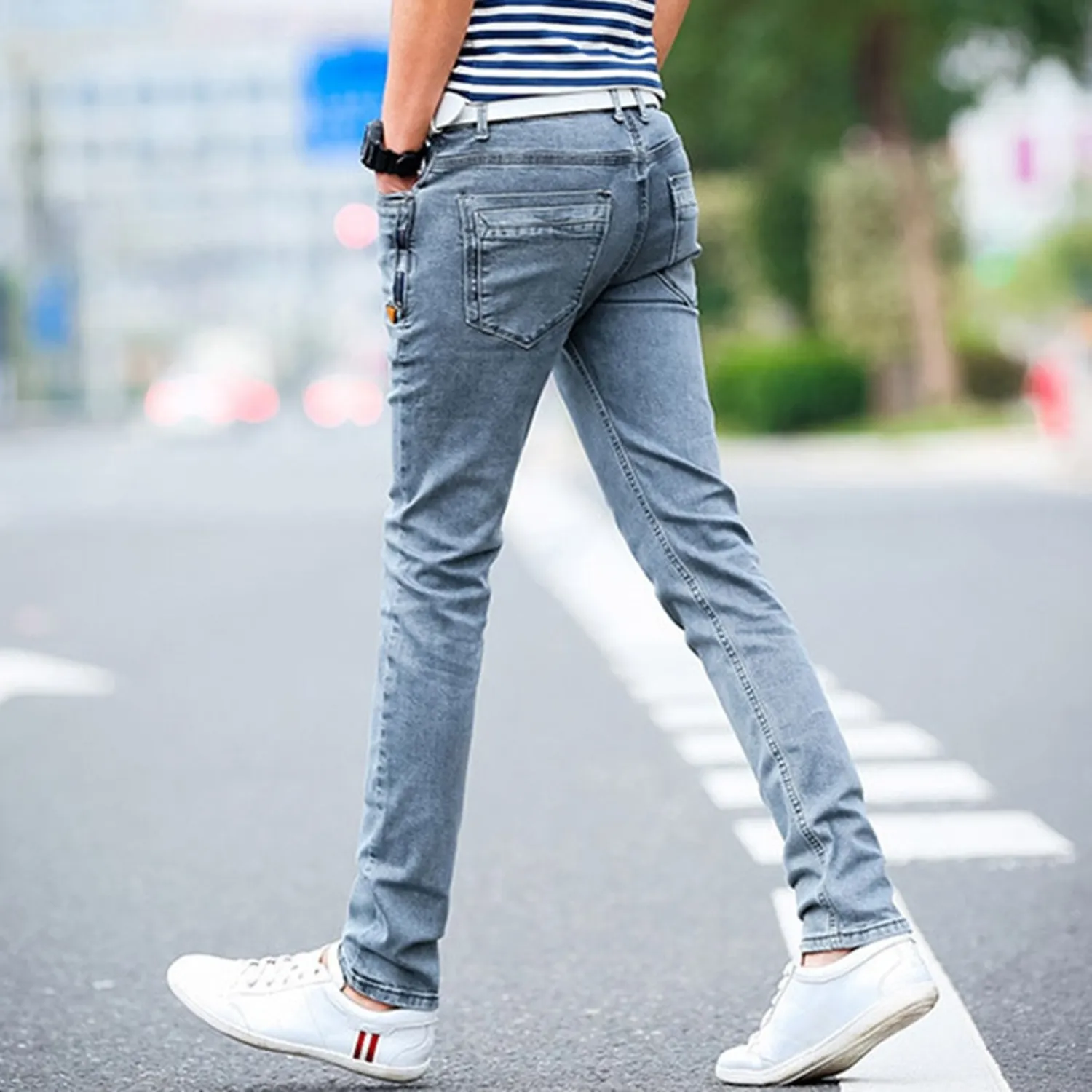 Men's Casual Skinny Stretchy Jeans