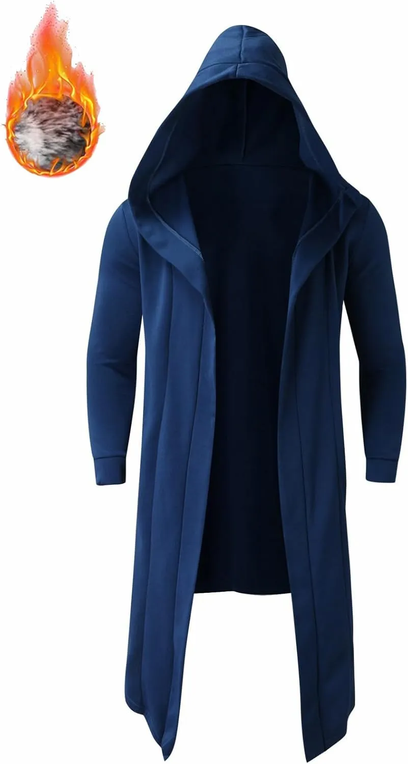 Men's Casual Trench Coat Gothic Frock Coat Costume Praty Outwear Single Breasted Pea Coat Trench Overcoat Mens