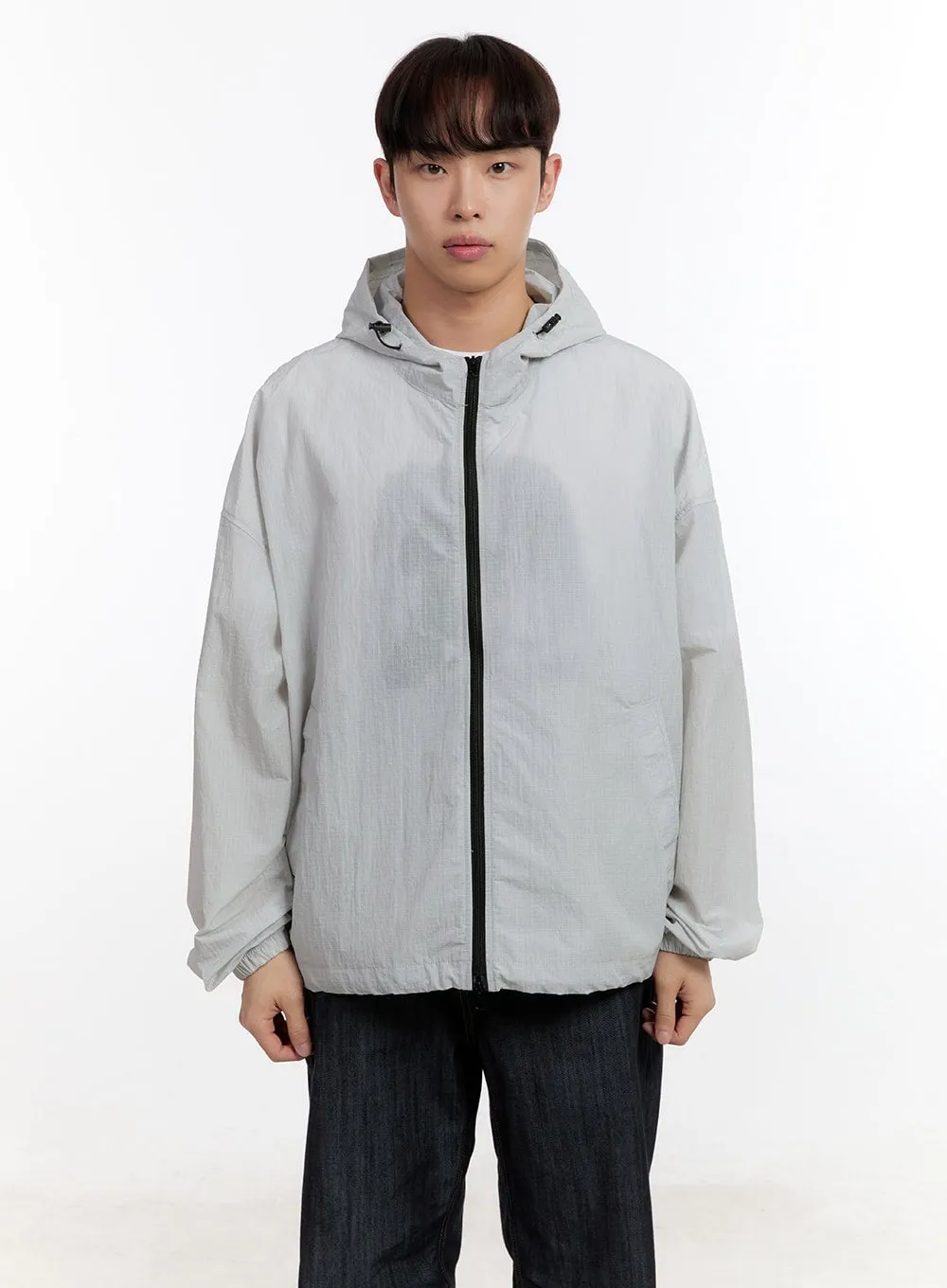 Men's Hooded Windbreaker Jacket IA507