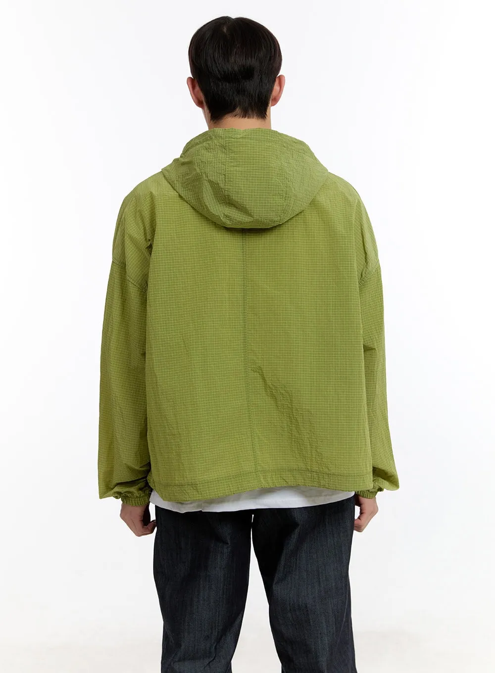 Men's Hooded Windbreaker Jacket IA507