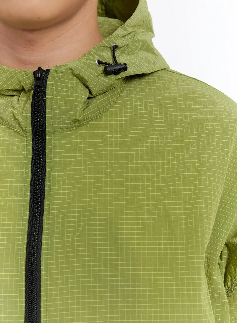 Men's Hooded Windbreaker Jacket IA507