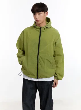 Men's Hooded Windbreaker Jacket IA507