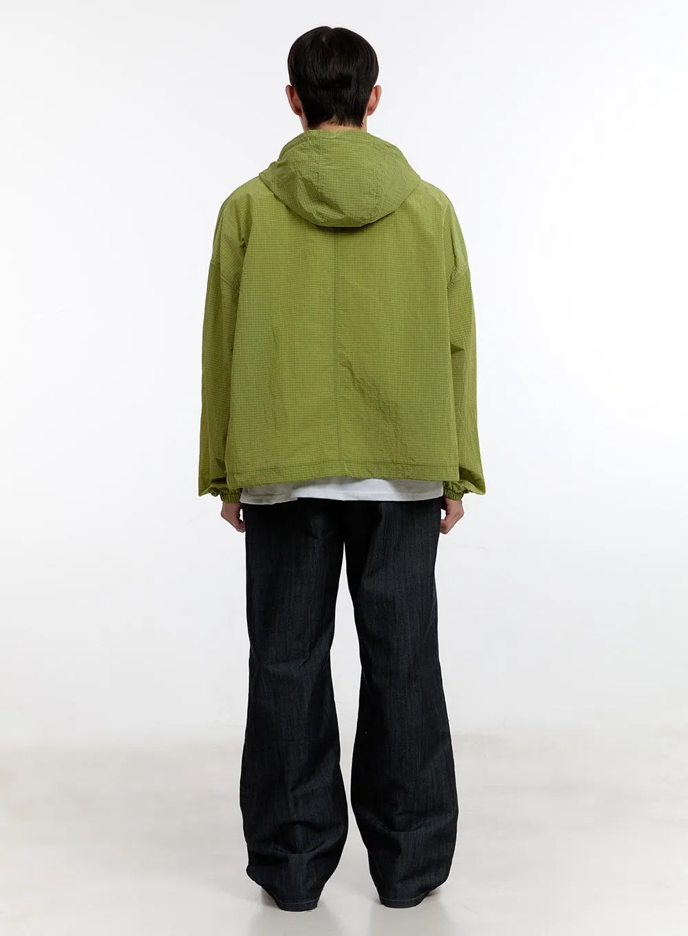 Men's Hooded Windbreaker Jacket IA507