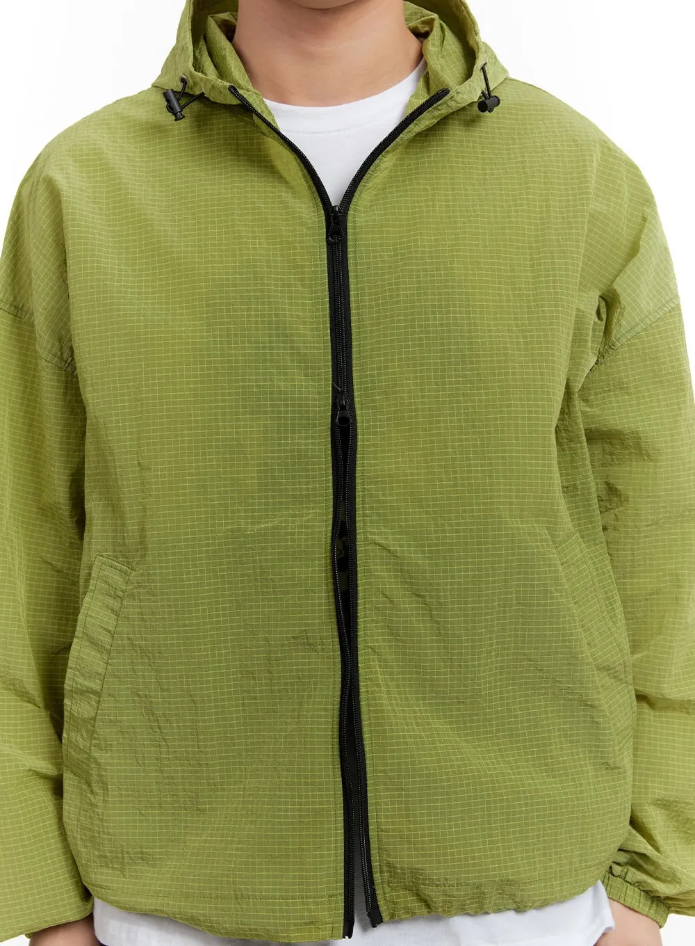 Men's Hooded Windbreaker Jacket IA507