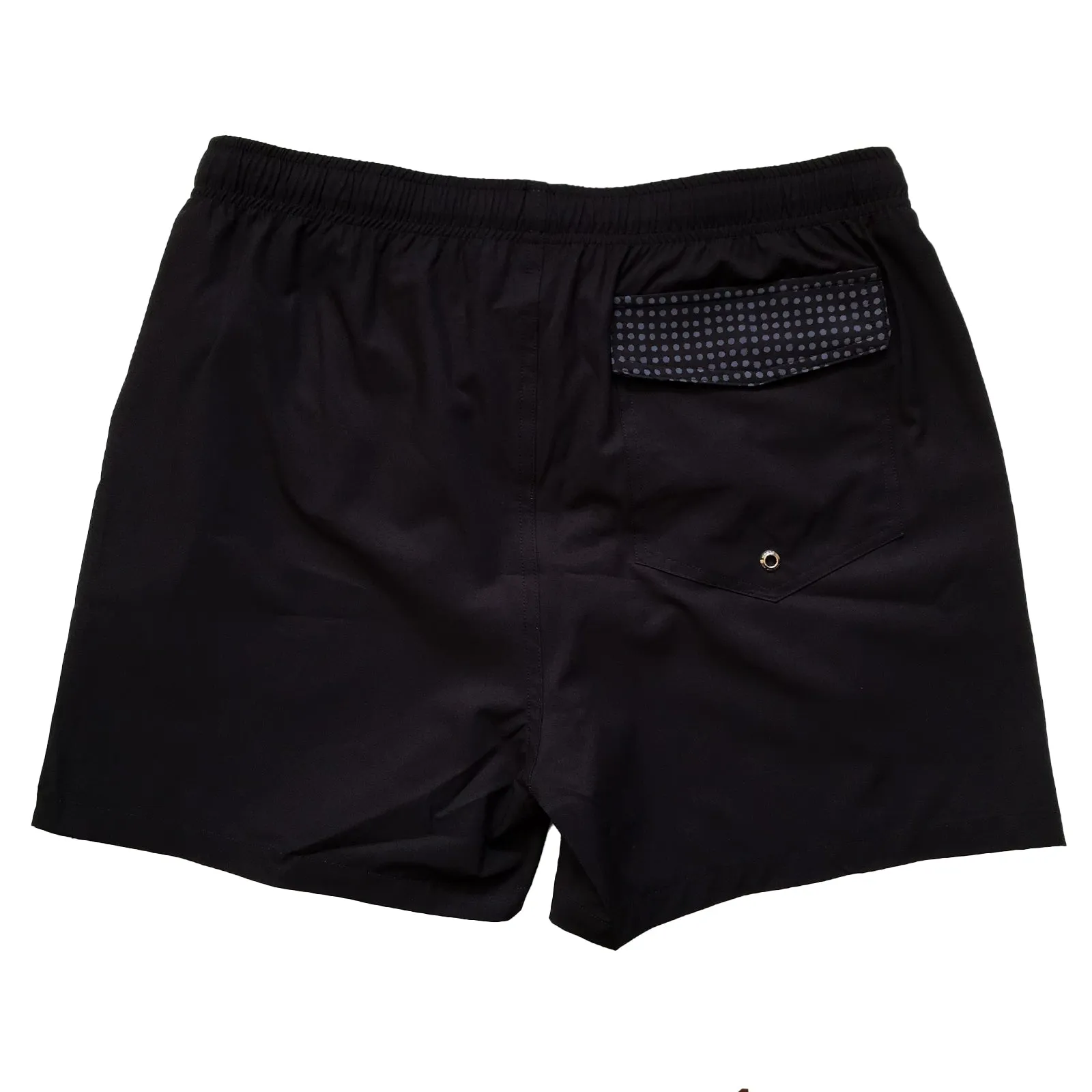 Men's Stretchy Solid-Colour Trunks: Ink