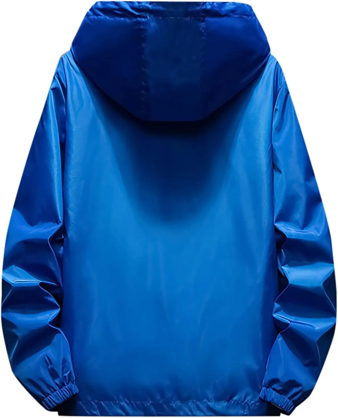 Men's Suit Jacket Rain Jacket Windbreaker Lightweight Shell Raincoat With Hood Golf Hiking Travel, M-7XL