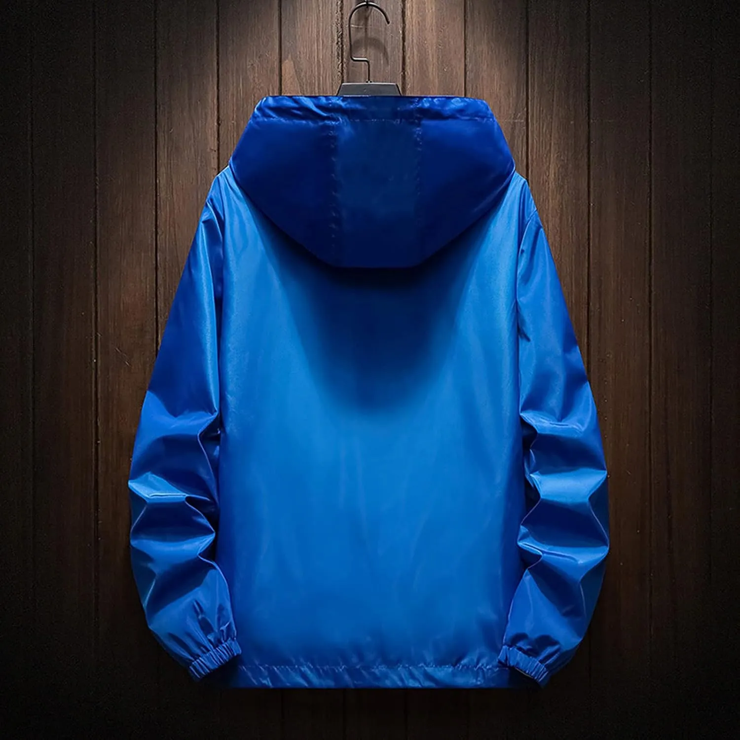 Men's Suit Jacket Rain Jacket Windbreaker Lightweight Shell Raincoat With Hood Golf Hiking Travel, M-7XL
