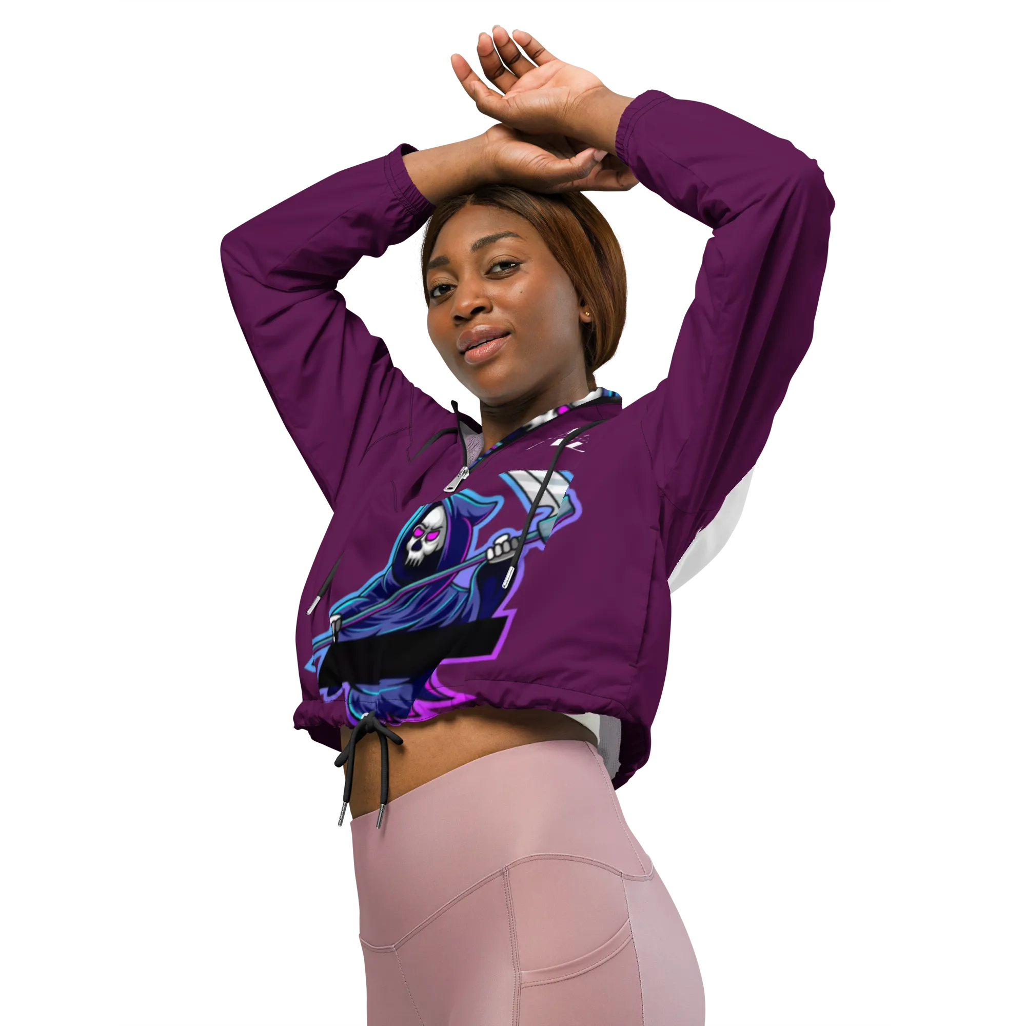 NEVER LEGAL 9X-Women’s cropped windbreaker