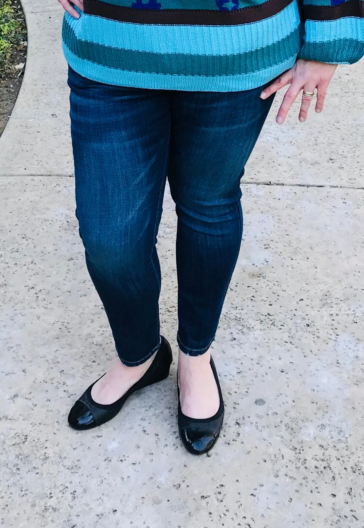Plus Size Stretchy Blue Jeans