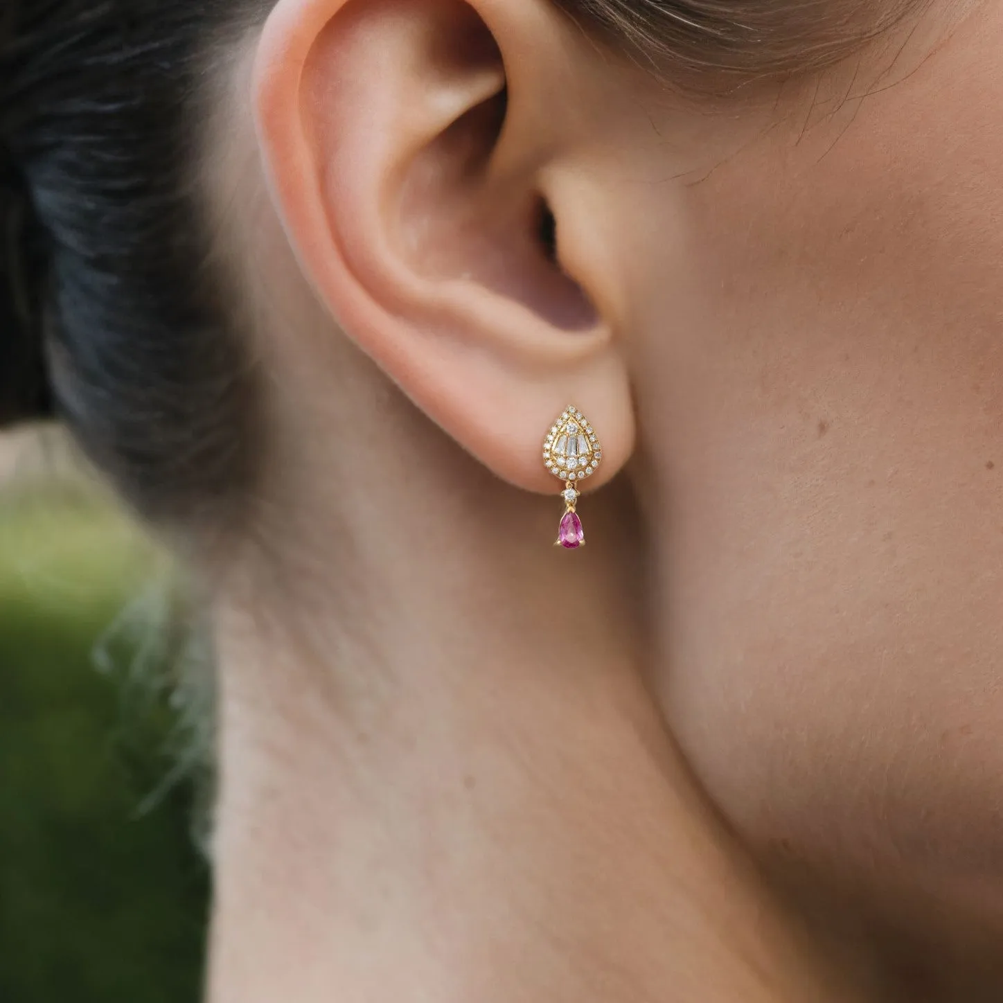 Refined Brilliance Radiant Drop Earrings