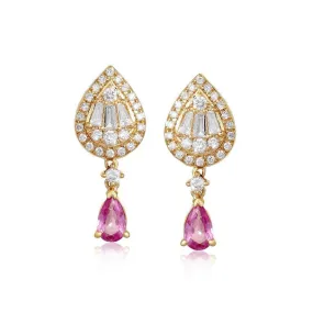 Refined Brilliance Radiant Drop Earrings