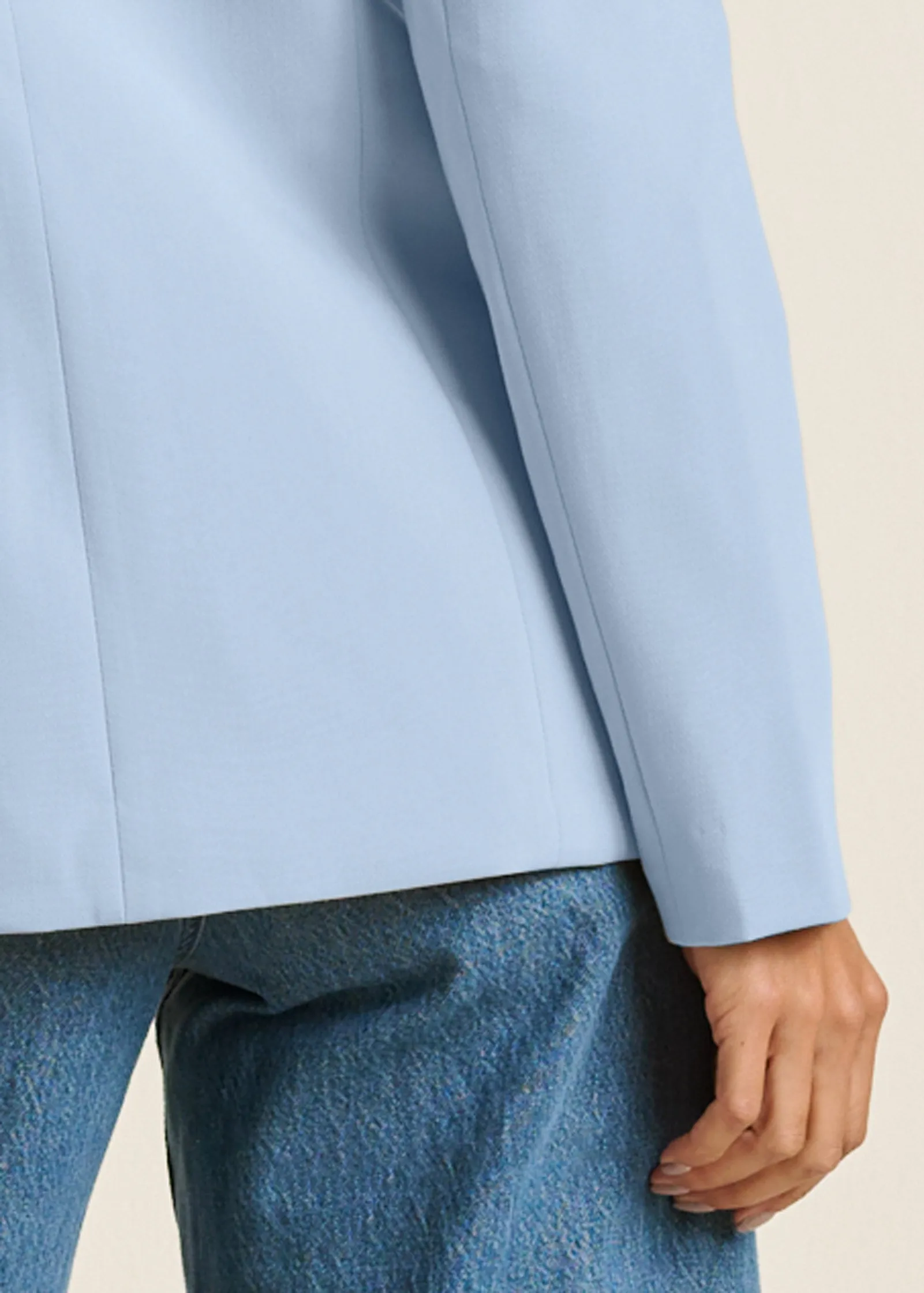 Structured Blazer  - Light Blue