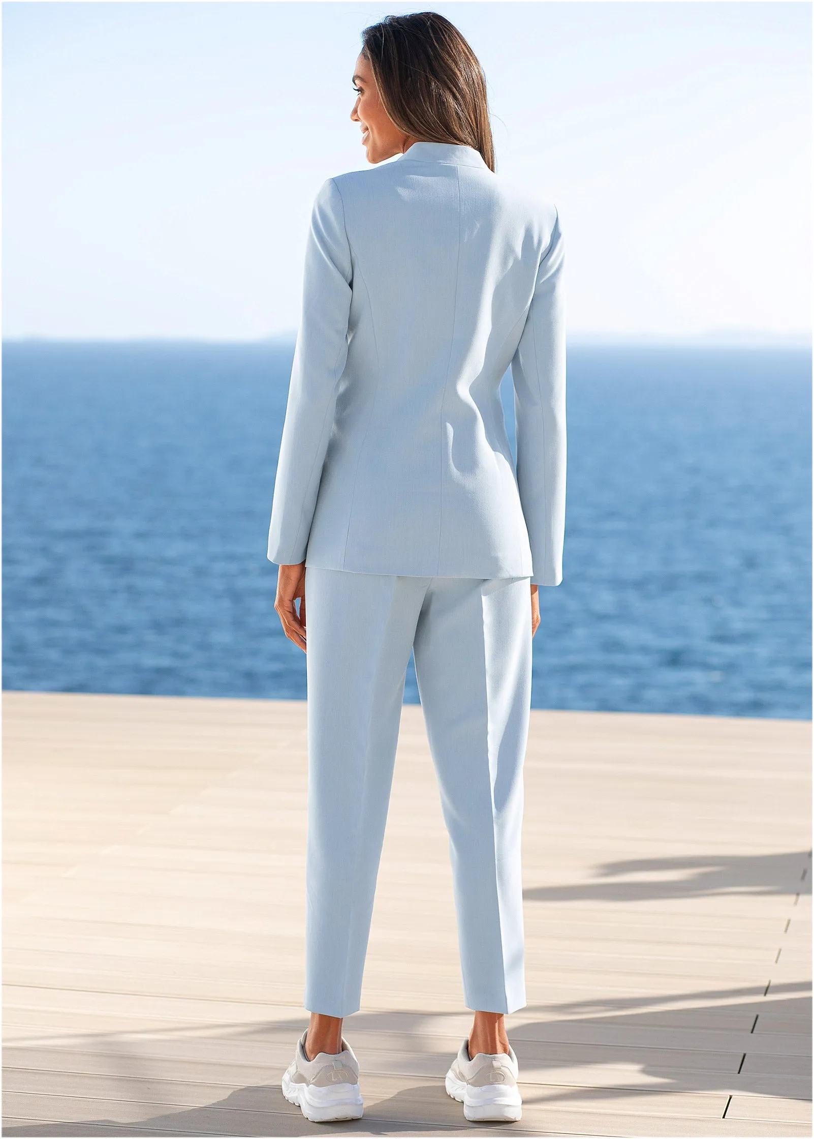 Structured Blazer  - Light Blue