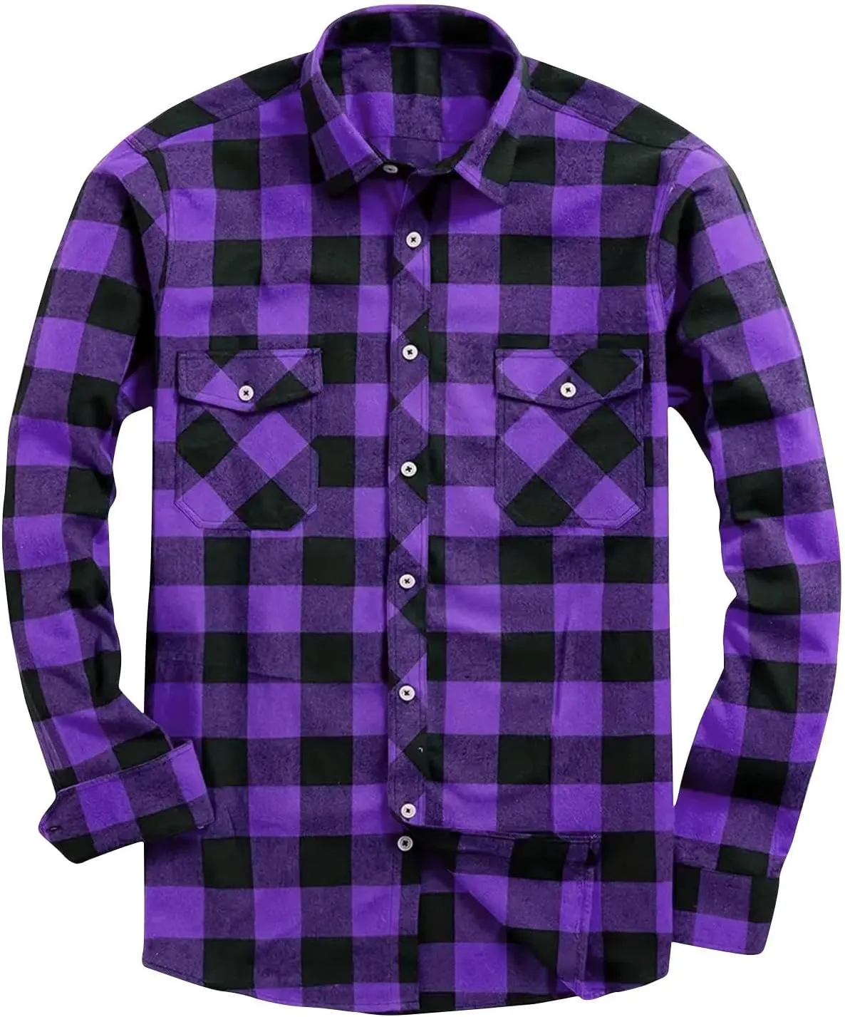 Tee Shirts for Mens Winter Fall Long Sleeve Turtle Neck Color Block Plaid Cardigan Tops Shirts Man 2024