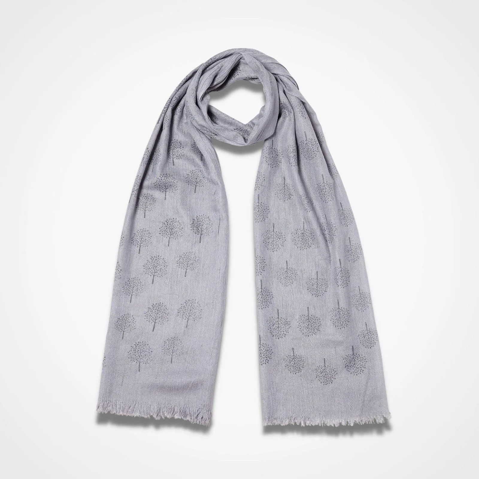 Tree Scarf - Grey