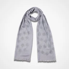 Tree Scarf - Grey