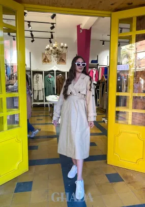 Trench oversize en beige