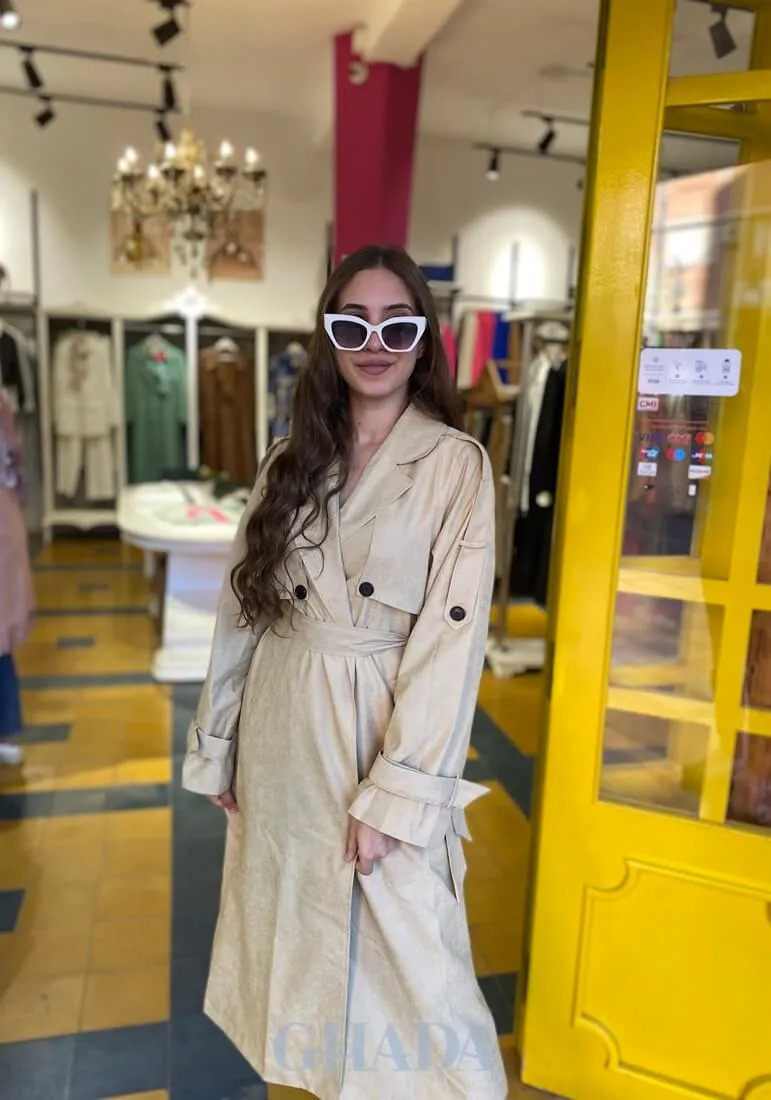 Trench oversize en beige