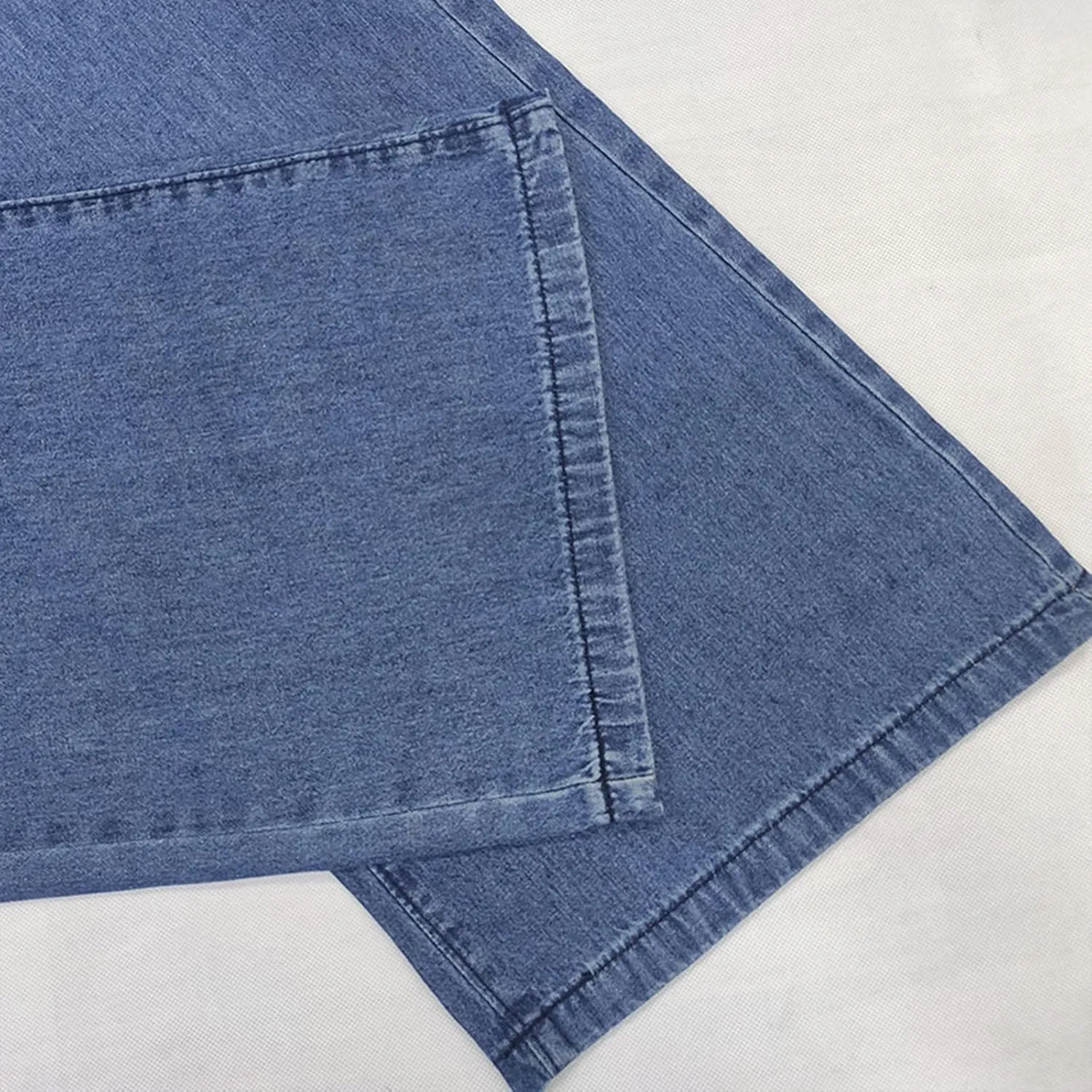 Wide Leg Jeans Woman Trendy High Waisted Bootcut Denim Pants Frayed Raw Hem Loose Maxi Jeans Stretchy Flare Jeans