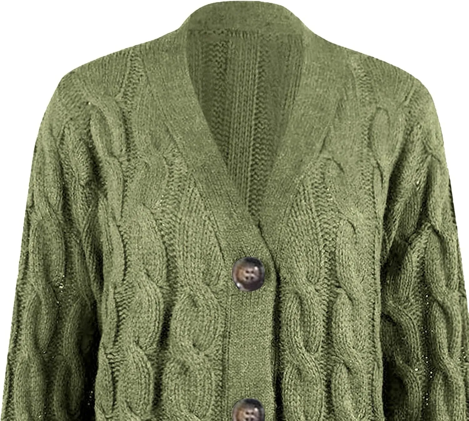 Winter Coats for Women 2025 Cable Knit Long Sleeve Sweaters Button Down Fall Outwear Coat Comfy Open Front Cardigan